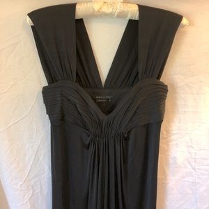 BCBG Max Azria Black midi sleeveless cocktail dress - small